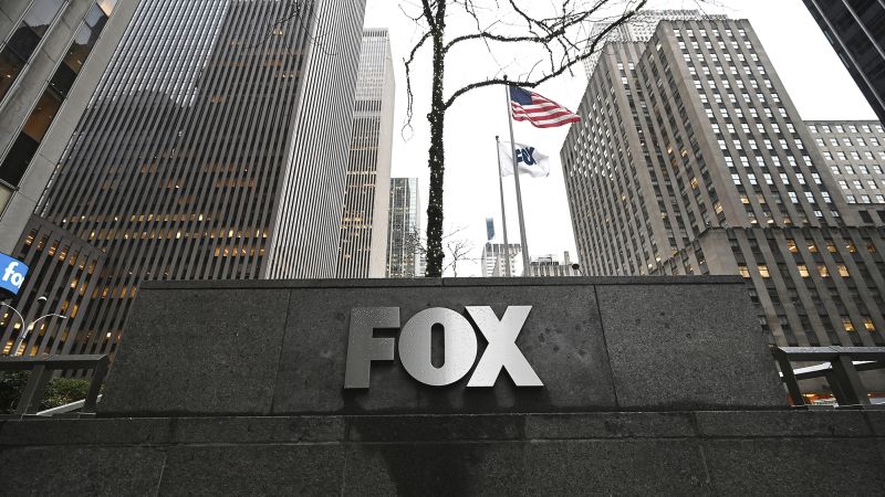 A settlement reached in the case Fox vs. Dominion